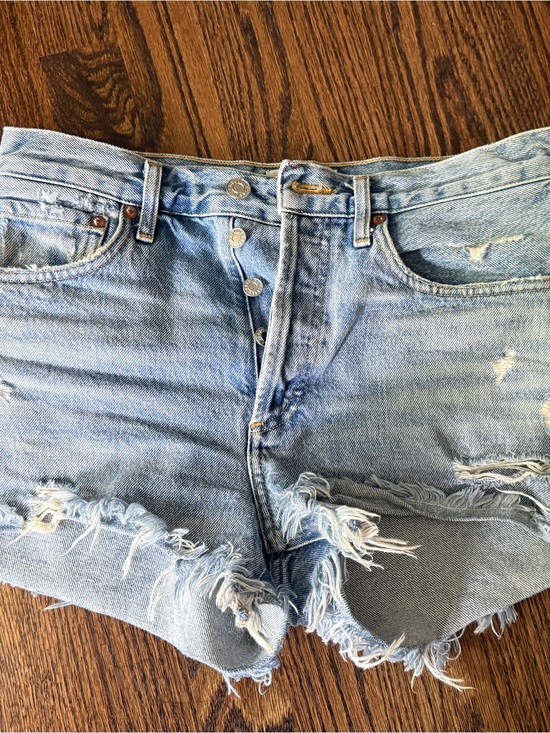 Agolde Pants - AGOLDE PARKER VINTAGE CUT OFF SHORT IN SWAPMEET